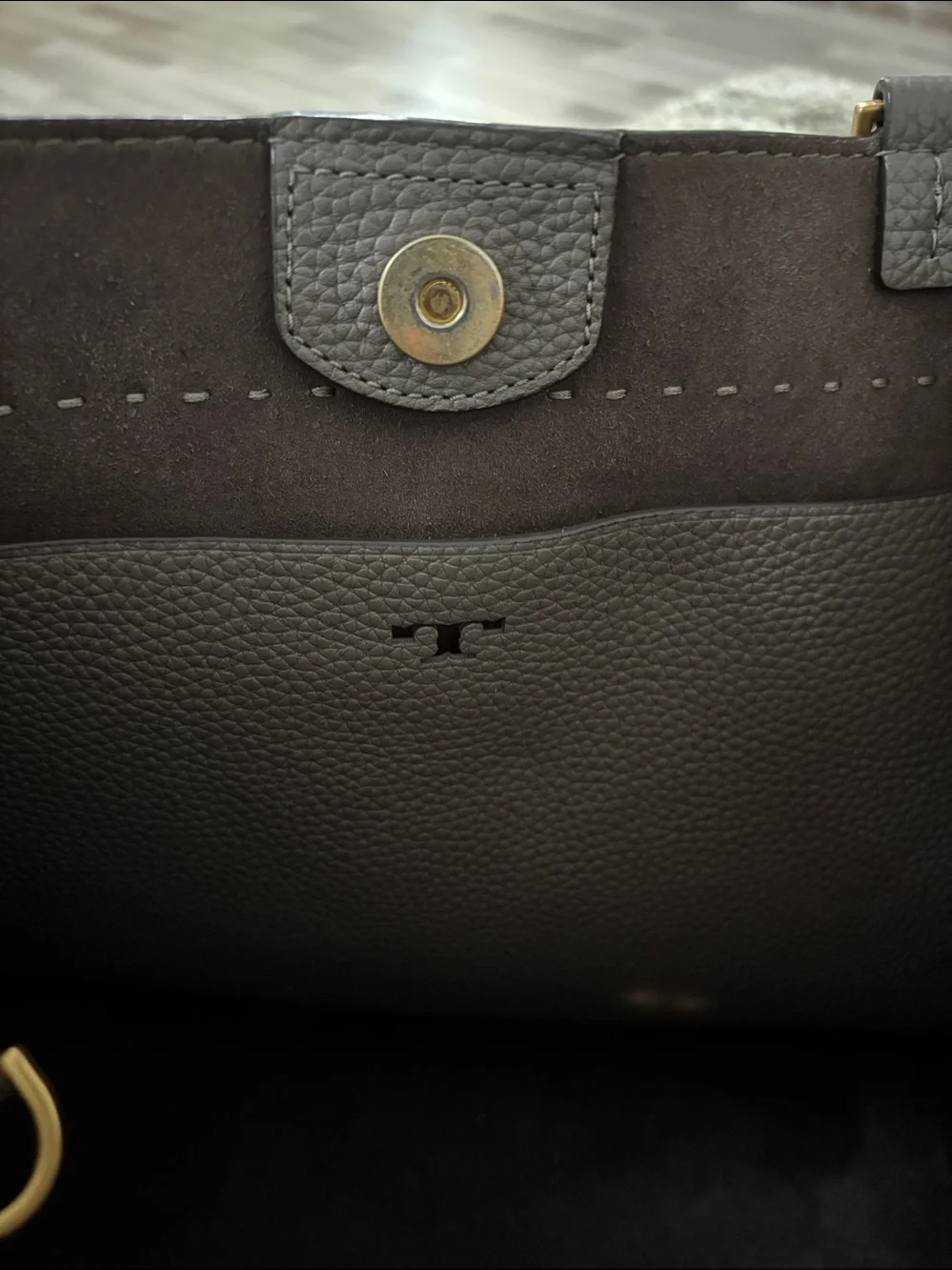 Tory Burch McGraw leather & suede shoulder bag Tote